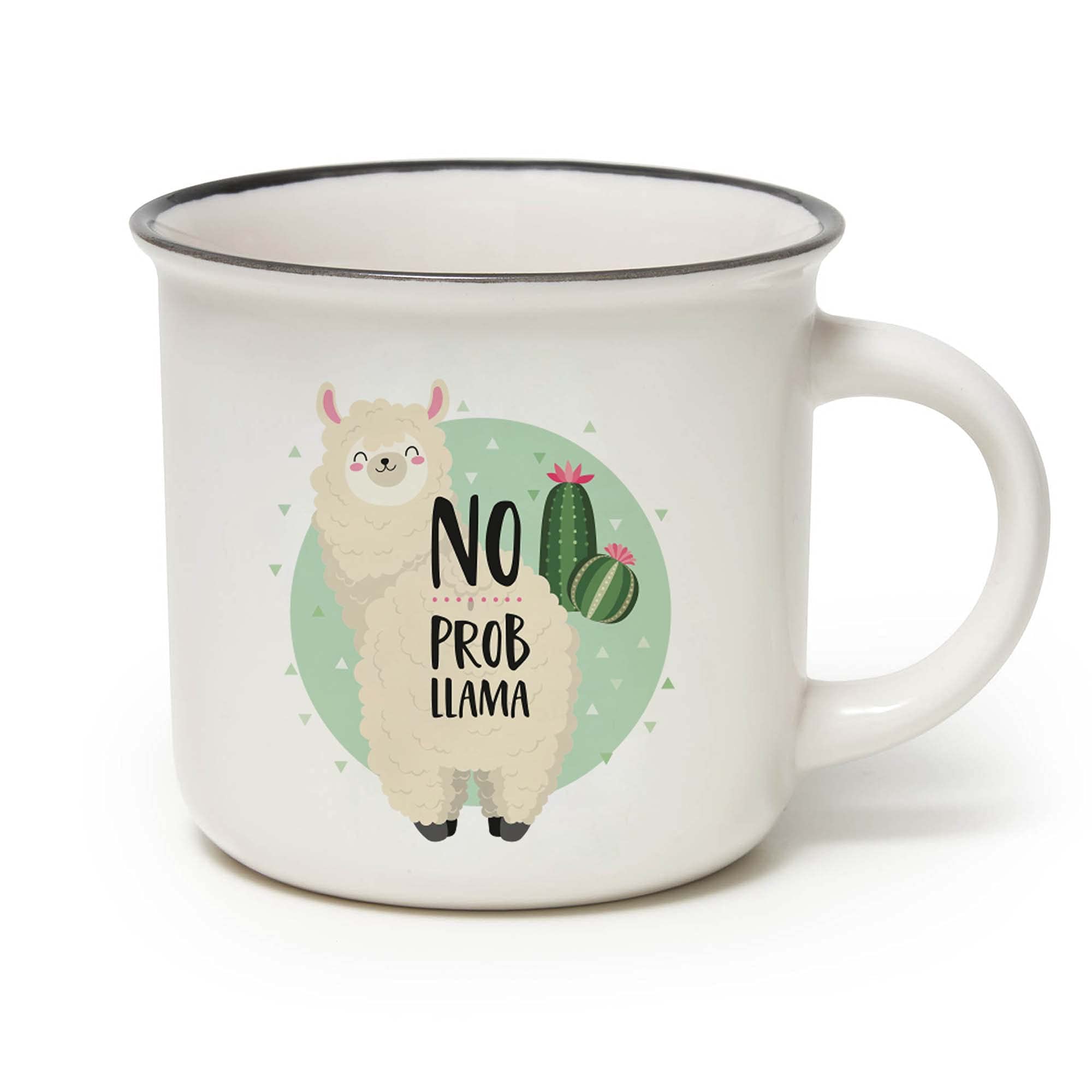 Legami Cup-Puccino Llama Cup, Bone China, Multicolor