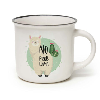 Legami Cup-Puccino Llama Cup, Bone China, Multicolor
