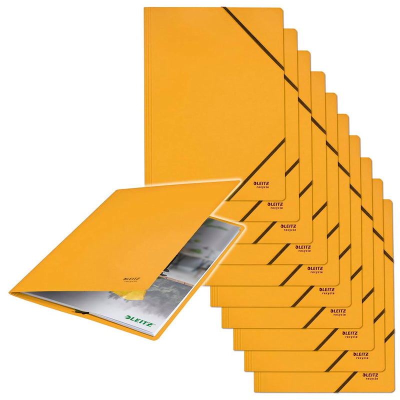 L:Elastic Folder Recycle A4 Yellow