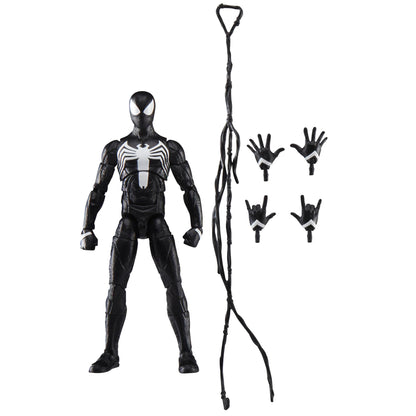 Marvel Hasbro Legends Series, Gamerverse, Peter Parker con tuta nera, action figure di Spider-Man