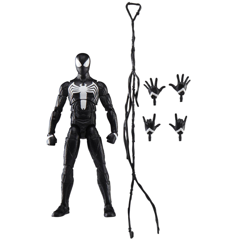 Marvel Hasbro Legends Series, Gamerverse, Peter Parker con tuta nera, action figure di Spider-Man