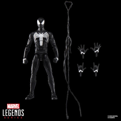 Marvel Hasbro Legends Series, Gamerverse, Peter Parker con tuta nera, action figure di Spider-Man