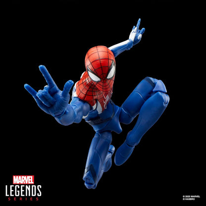 Marvel Legends Series Gamerverse Miles Morales Verbesserter-Anzug-Stil, Spider-Man Action-Figur mit Händen zum Austauschen, Spielzeug für Jungen und als originelles Weihnachtsspielzeug