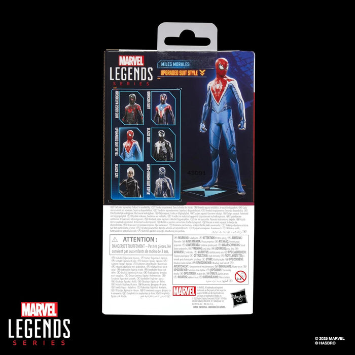 Spider-Man Marvel Legends Series Gamerverse Miles Morales Upgraded Suit Style Action Figure, Blue