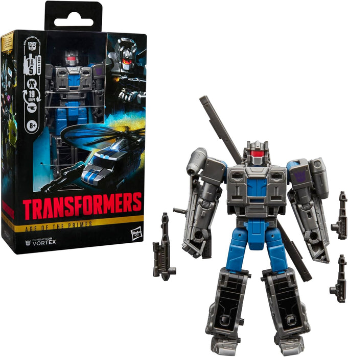 Transformers Age of The Primes Deluxe Class Combaticon Vortex, 5.5-inch Converting Action Figure, Robot Toys for Ages 8+