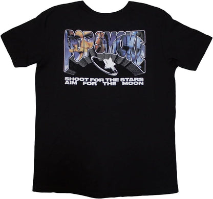 Pop Smoke: Rock Off - Stars Infill Back Print (T-Shirt Unisex Tg. M)