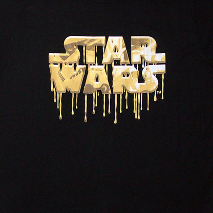 Star Wars - Star Wars Unisex T-Shirt: Gold Drip Logo (Medium)
