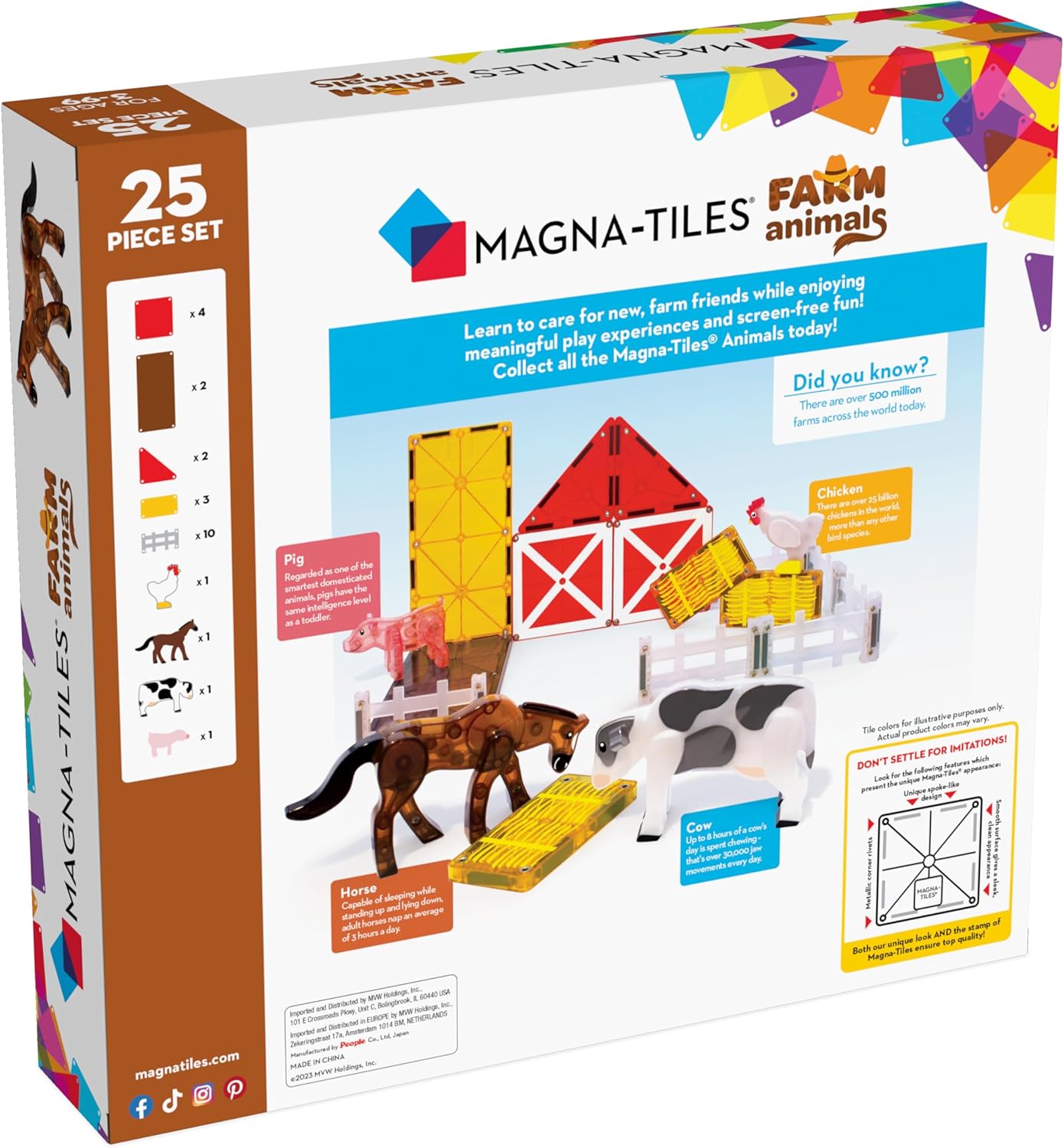 Magna-Tiles - Farm 25 Piece Set (90223)