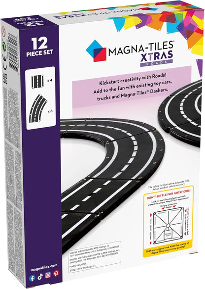 Magna-Tiles - Xtras Roads 12 Piece Set (90235B)