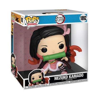 Funko Pop! Jumbo: Demon Slayer - Nezuko Kamado- Figura in Vinile da Collezione - Idea Regalo - Merchandising Ufficiale - Giocattoli per Bambini e Adulti - Anime Fans