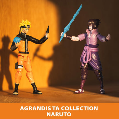 Bandai - Anime Heroes - Naruto Shippuden - Figur Jiraya - Offizielle Lizenz Naruto Shippuden - Gelenkige Jiraya-Figur 17 cm - Manga Actionfigur - Spielzeug für Kinder ab 4 Jahren - 36965