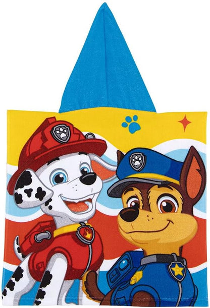 Paw Patrol - Microfiber Poncho - 50 X 100 Cm (Pw16855)