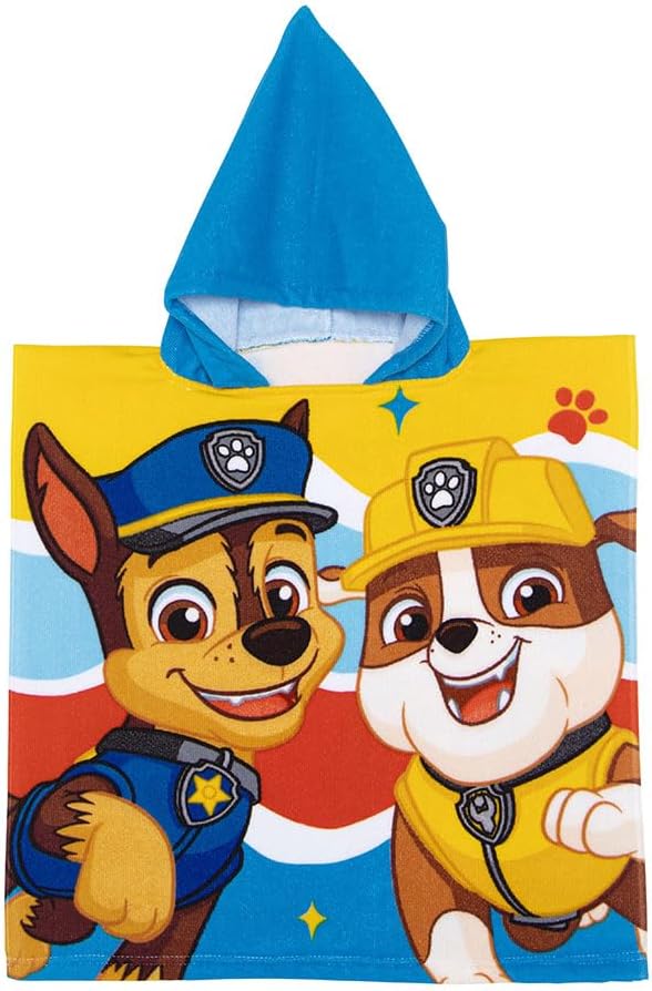 Paw Patrol - Microfiber Poncho - 50 X 100 Cm (Pw16855)