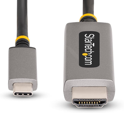 StarTech.com 10ft (3m) USB-C to HDMI Adapter Cable, 8K 60Hz, 4K 144Hz, HDR10, USB Type-C to HDMI 2.1 Video Converter Cable, USB-C DP Alt Mode/USB4/Thunderbolt 3/4 Compatible (136B-USBC-HDMI213M)