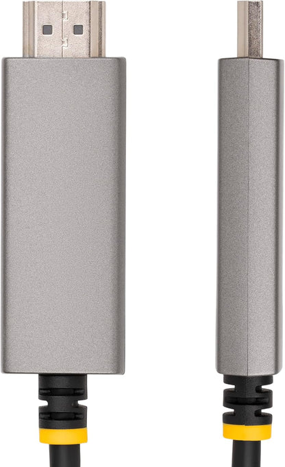 StarTech.com 10ft (3m) USB-C to HDMI Adapter Cable, 8K 60Hz, 4K 144Hz, HDR10, USB Type-C to HDMI 2.1 Video Converter Cable, USB-C DP Alt Mode/USB4/Thunderbolt 3/4 Compatible (136B-USBC-HDMI213M)