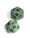 Heavy Metal D20 Dice - Vivid Cool Matcha by Ultra PRO