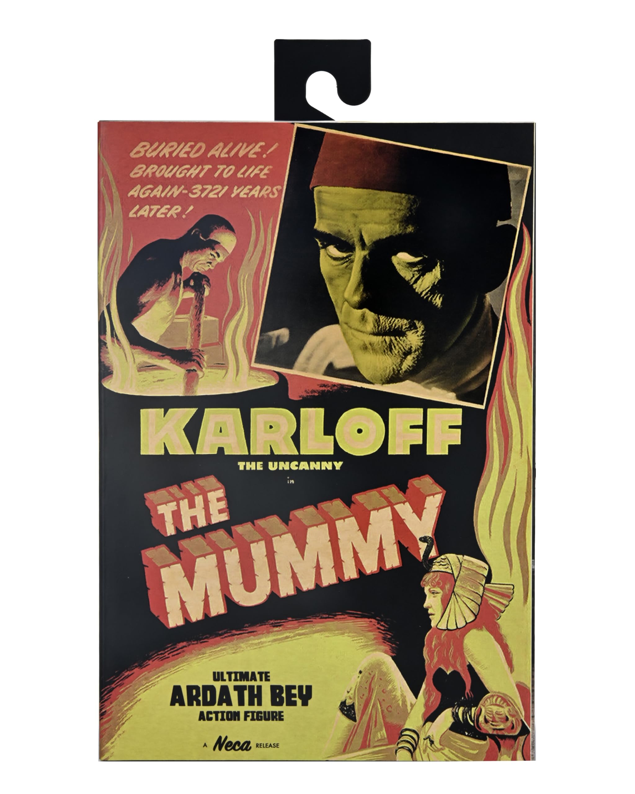 NECA Universal Monsters The Mummy Action Figure, Karloff The Uncanny, con accessori