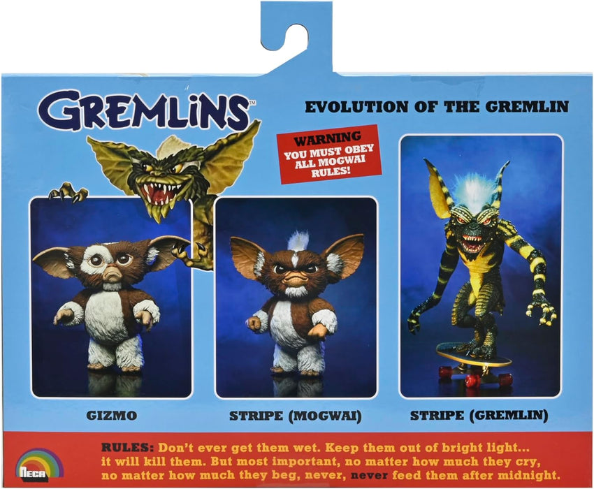 NECA - Gremlins - 7” Scale Action Figures - “Evolution of a Gremlin” 40th Anniversary Box Set