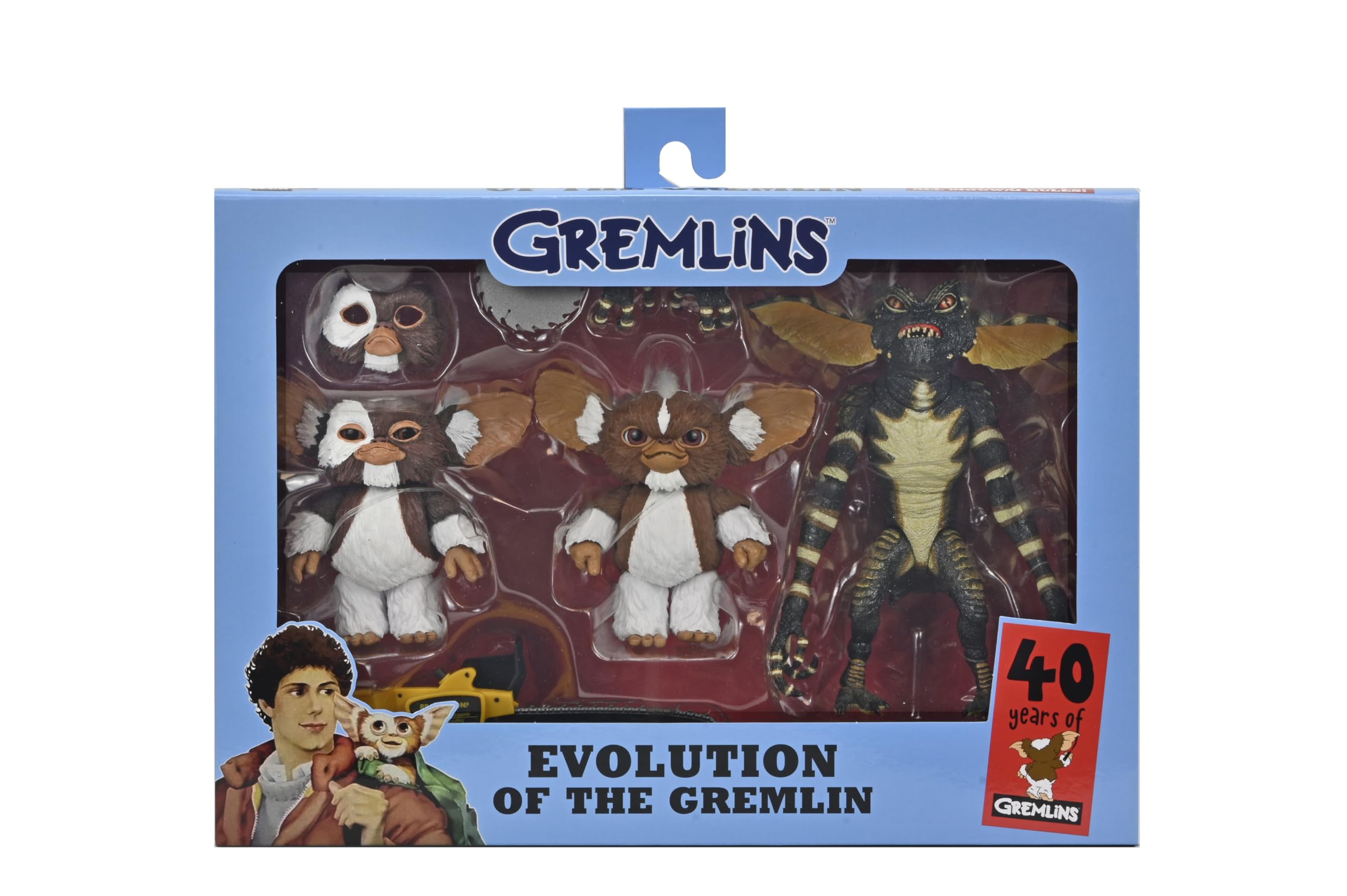 NECA - Gremlins - 7” Scale Action Figures - “Evolution of a Gremlin” 40th Anniversary Box Set