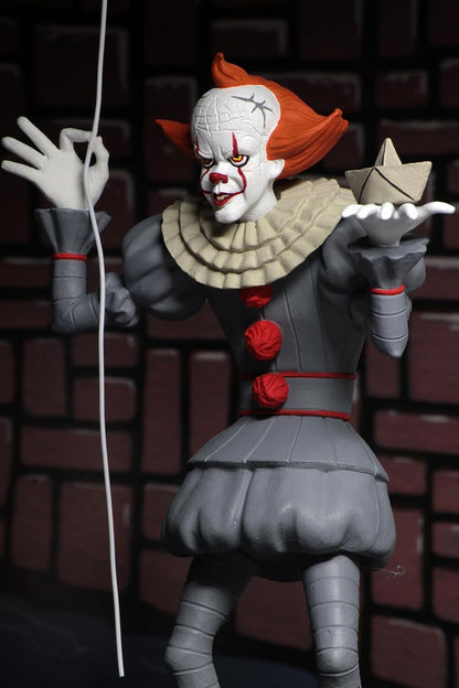 NECA 45469 Action Figure, Stylized Pennywise, Red and White