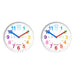 Acctim 22522 Wickford Kids Wall Clock in White (Pack of 2)