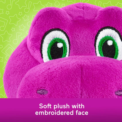 Fisher-Price Barney’s World Toddler Toy 6.5-Inch Barney Plush Dinosaur Character for Preschool Pretend Play Kids Ages 2+ Years, HVF40