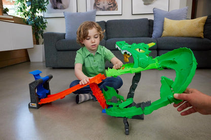 **Hot Wheels Mt Sharks Vs Dinos Dragon Destruction