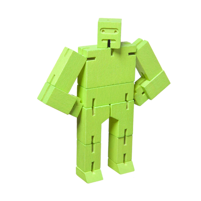 Areaware DWC4G Micro Cubebot Wooden Toy - Green