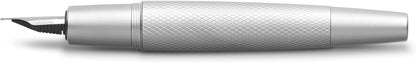 Faber-Castell E-motion B Fountain Pen - Pure Silver