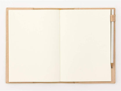 DESIGNPHIL 91804143 Midori Notebook Cover, For MD Notebooks, Limited Edition, A5, Genuine Leather, Goat Nume