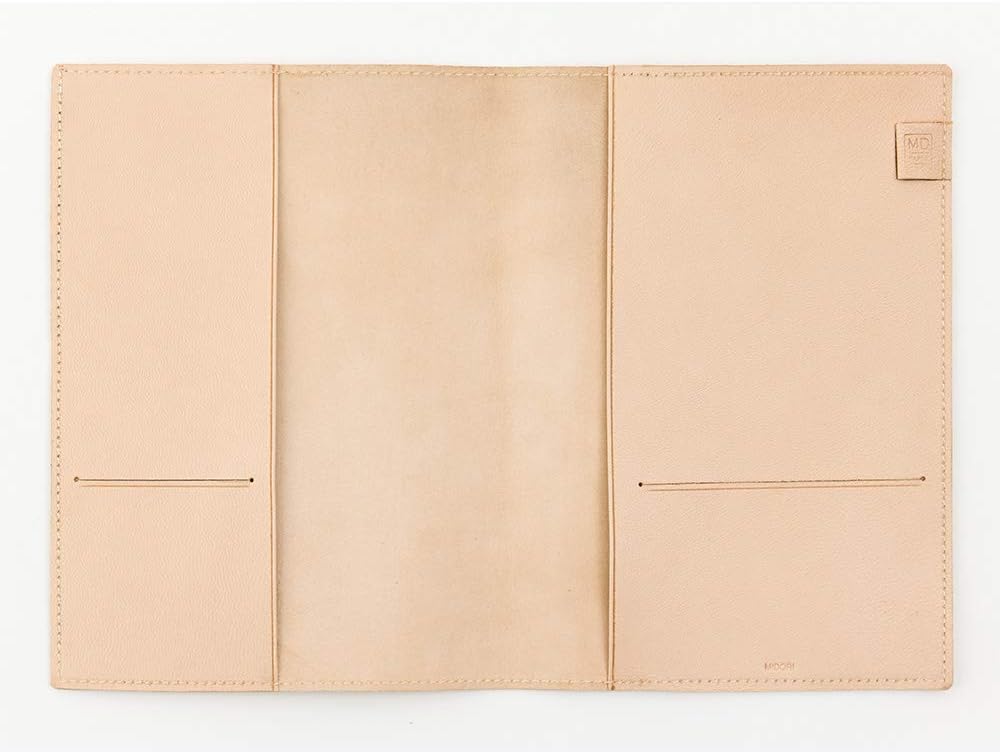 DESIGNPHIL 91804143 Midori Notebook Cover, For MD Notebooks, Limited Edition, A5, Genuine Leather, Goat Nume