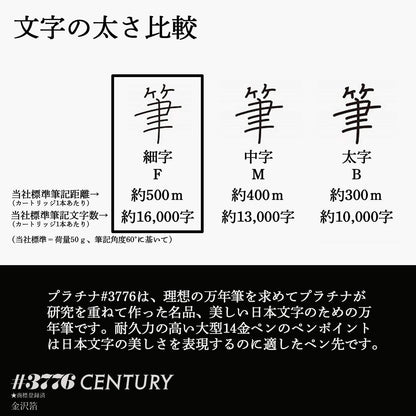 Platinum PNB-35000H#57-2 Century Kanazawa Fountain Pen, Aroma, Fine Point