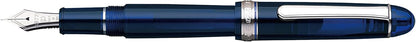 PLATINUM Japanese Fountain Pen Century Rhodium Chartres Blue M/Blue / 0.34-0.44mm / Handmade/ 14K Gold Nib/Gift Box/Fountain Pen #3776