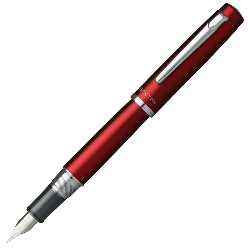 PLATINUM Procyon PNS5000-10 Fountain Pen/Nib Thicknesses: Medium - M/Colour: Carmine Red - Red/Handmade/with Gift Box/Fountain Pen, Pack of 1