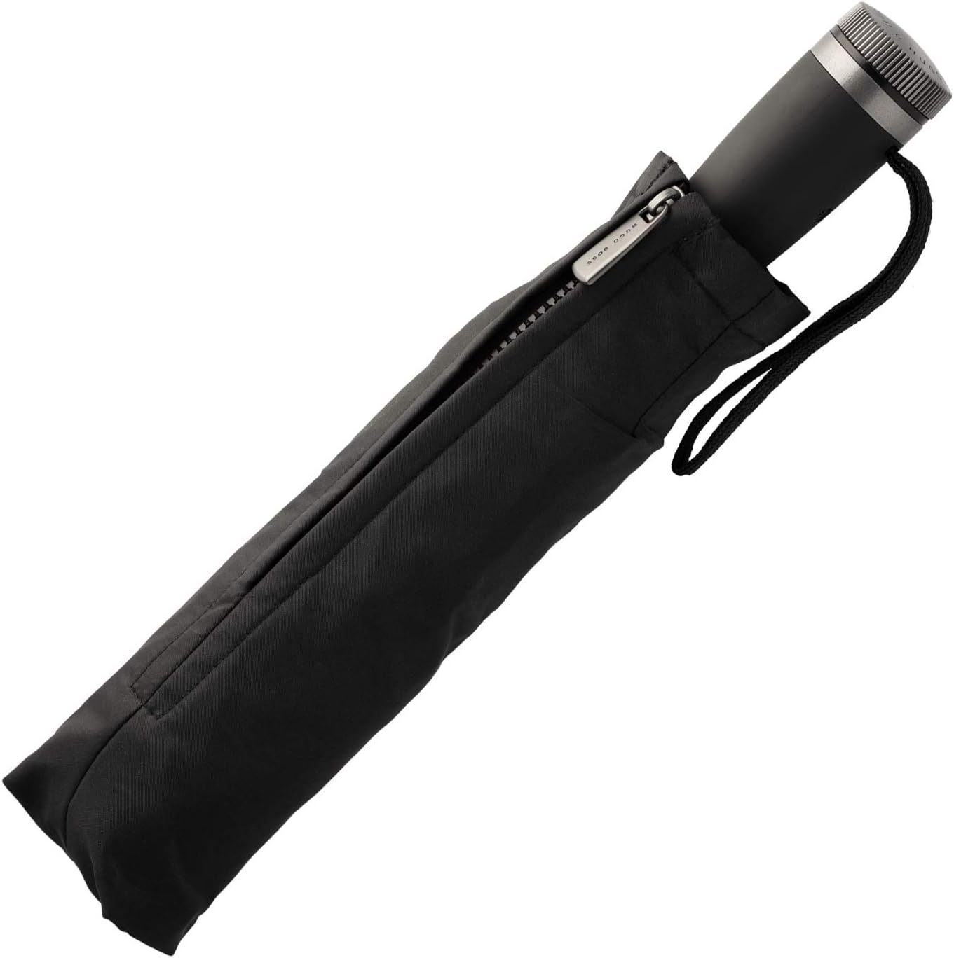 BOSS HUGO GEAR Black Pocket Umbrella - Ultra Lightweight and Extra Strong Umbrella with Rust and Scratch Protection