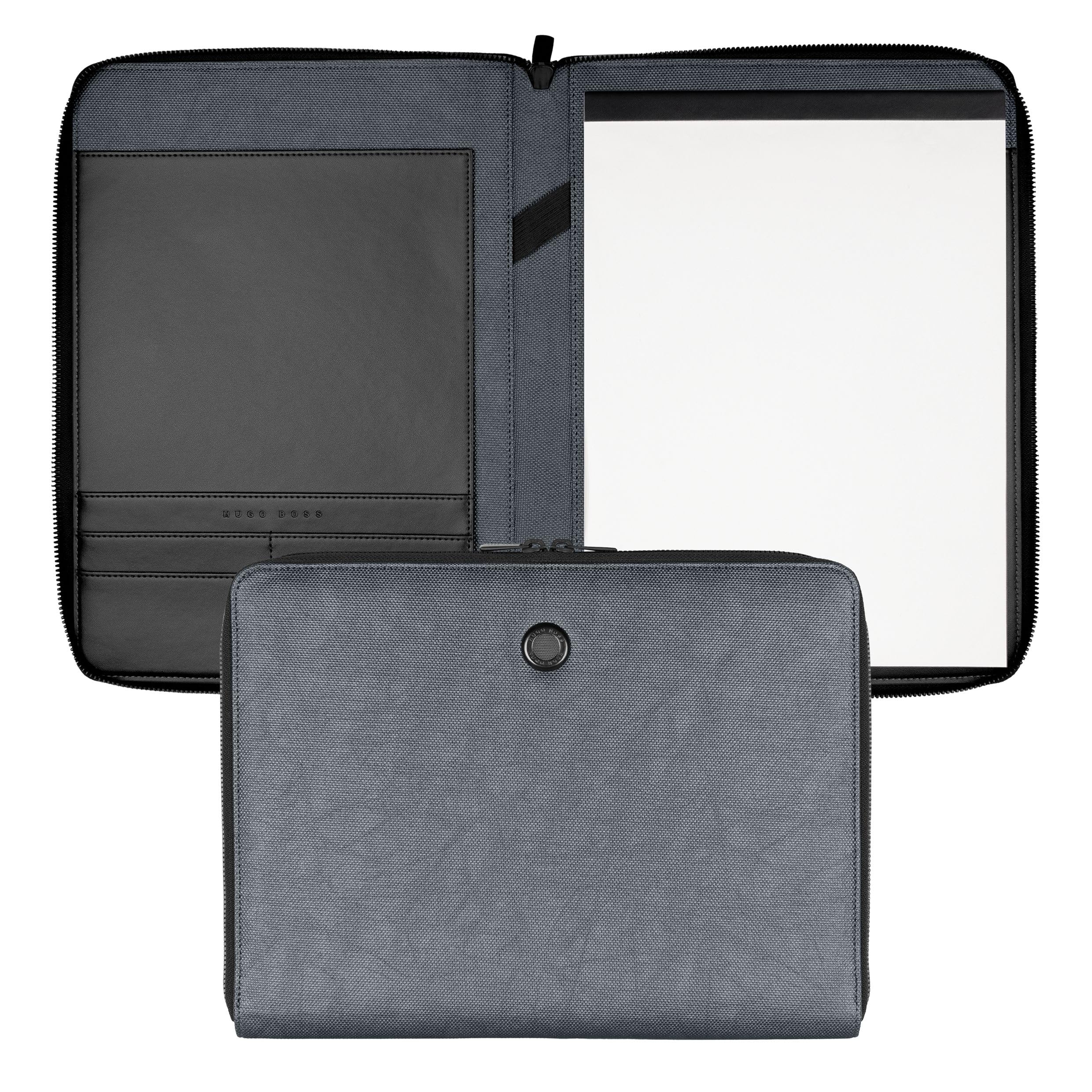 Hugo Boss Conference Folder Gleam A4 Dark Grey
