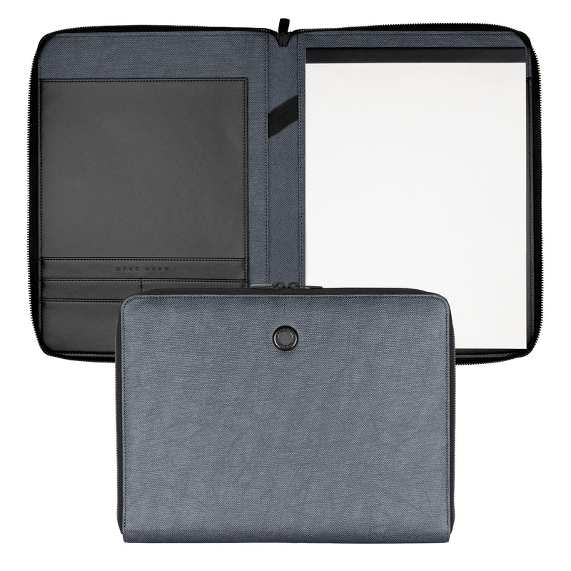 Hugo Boss Conference Folder Gleam A4 Dark Grey