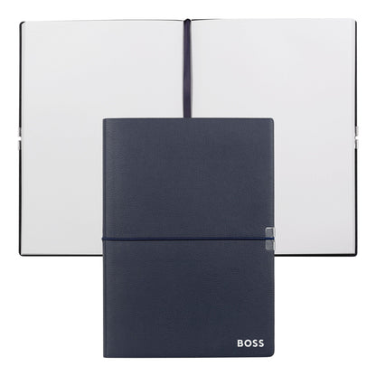 Hugo Boss A5 Elegance Storyline Navy Plain Notebook
