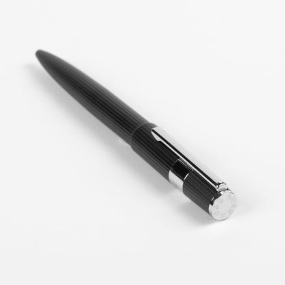Hugo Boss Gear Pinstripe Ballpoint Pen Black/Chrome