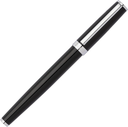 Hugo Boss Pen Set Gear Icon Black HPBP254A (Ballpoint Pen & Fountain Pen) | Gift Box