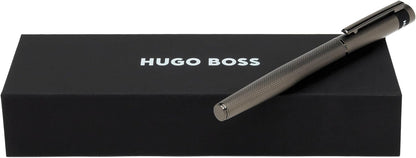 Hugo Boss Loop Diamond HSW3672D Fountain Pen Brass Gun Length 14.7cm Nib Size M