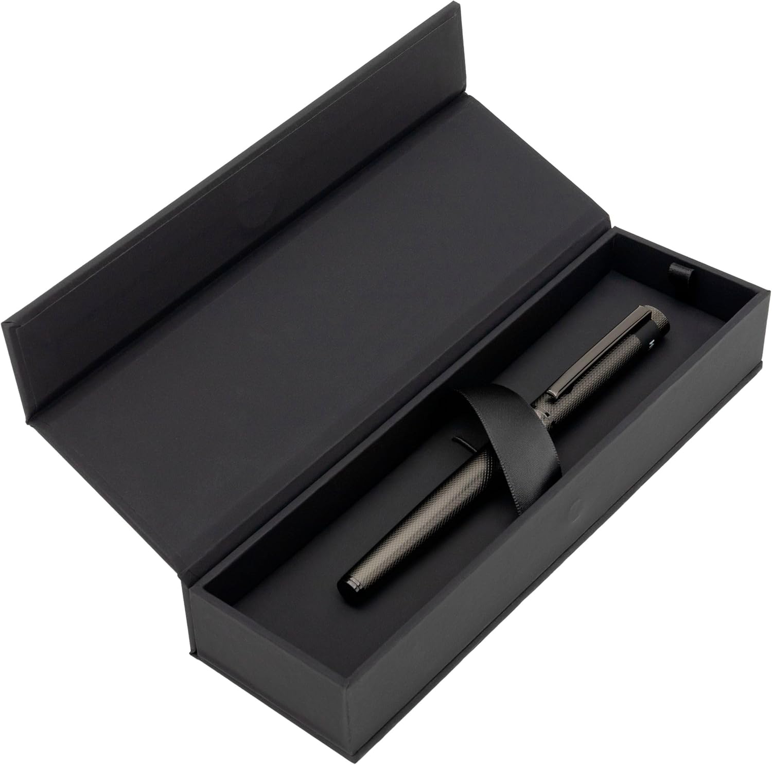 Hugo Boss Loop Diamond HSW3672D Fountain Pen Brass Gun Length 14.7cm Nib Size M
