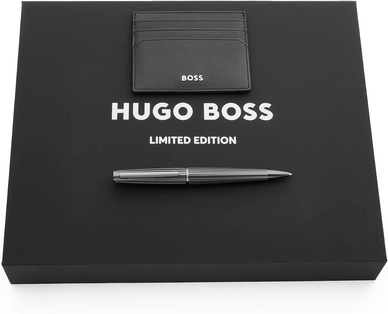 Hugo Boss Nitor Gun HSV3474D Ballpoint Pen 13.4 x 142.5 mm Brass Black