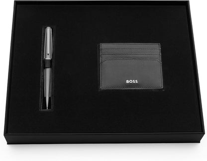 Hugo Boss Nitor Gun HSV3474D Ballpoint Pen 13.4 x 142.5 mm Brass Black