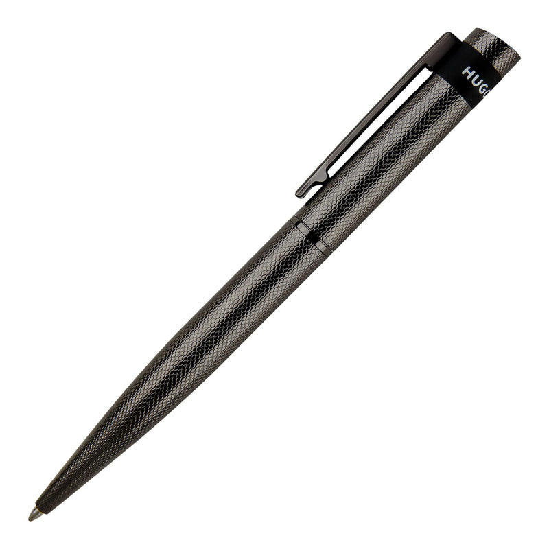 Hugo Boss Loop Diamond HSW3674D Brass Ballpoint Pen Gun Length: 14.6cm Blue