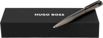 Hugo Boss Loop Diamond HSW3674D Brass Ballpoint Pen Gun Length: 14.6cm Blue