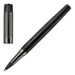 Hugo Boss Gear Ribs HSV3065A Brass and Aluminium Rollerball Pen - Black, Length: 13.8cm