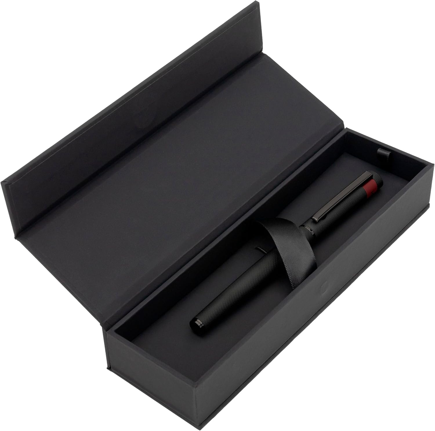 Hugo Boss Loop Diamond HSW3675A Black Brass Rollerball Pen Length: 14.6cm