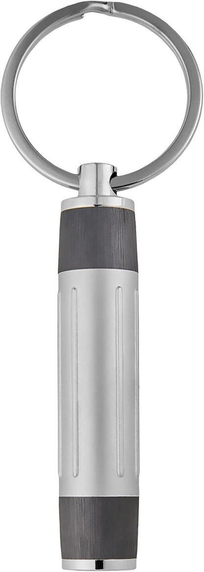 Hugo Boss Gear Ribs Gun HPKR306D Rollerball Pen & Key Ring Aluminium Brass Silver / Pastel Grey / Dark Grey 200 x 62 x 34 mm