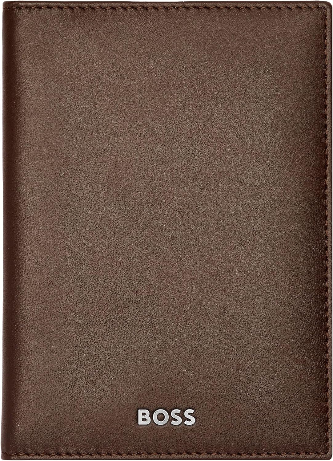 Classic Smooth Folding Card Holder, Coffee brown, 16.2, Classic